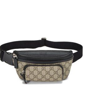 Gucci Black GG Supreme Canvas Eden Belt Bag